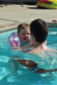 Aubrie had fun with Daddy in the pool!